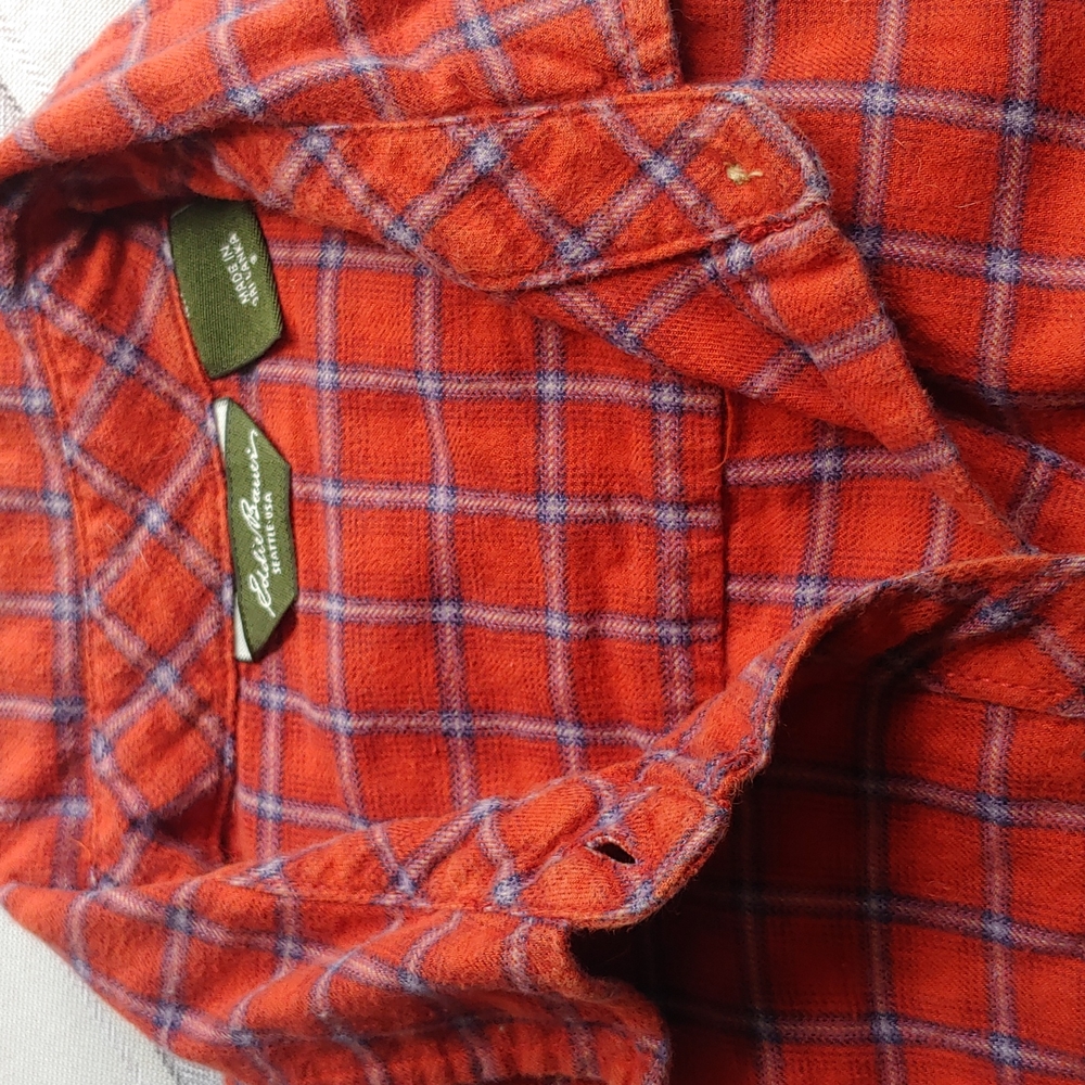 Eddie Bauer, red , small flannel